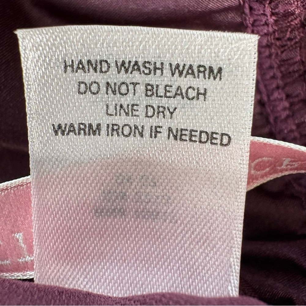 Victoria’s Secret Very Sexy Burnout Velvet Babydoll Camisole M Purple Silk Blend - Picture 12 of 14